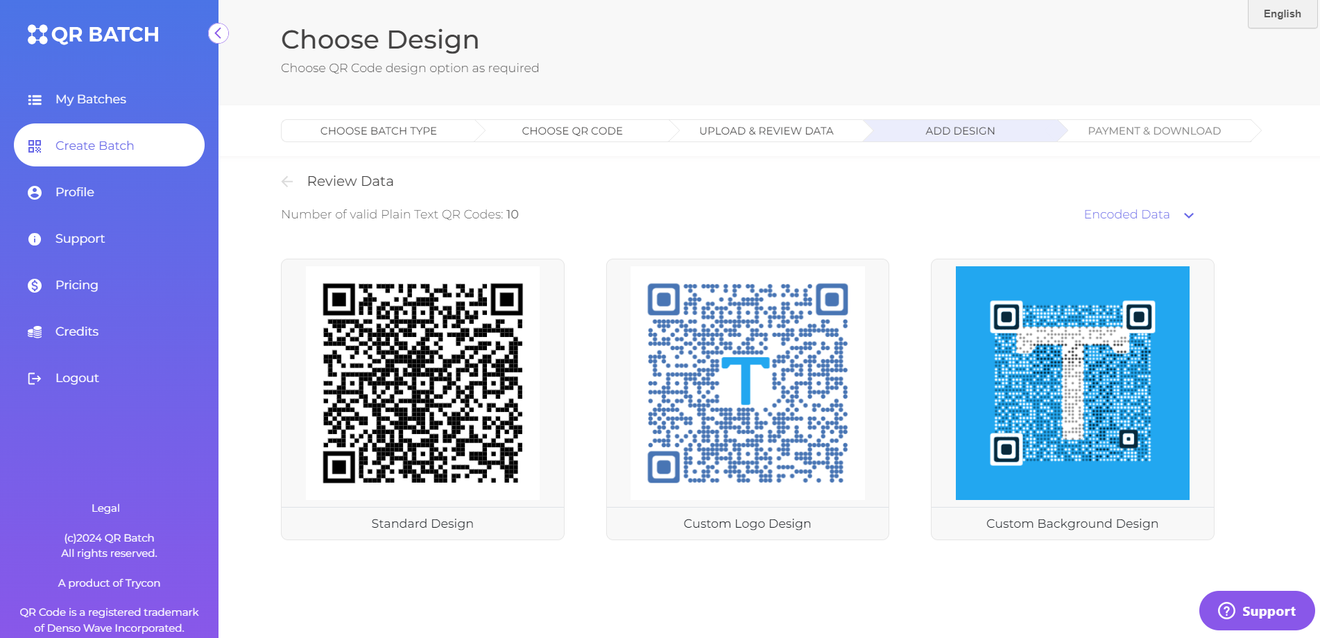 How to create Plain Text QR Codes – QR Batch